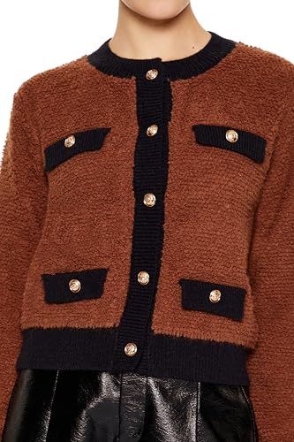 Forever 21 Women's Two-Tone Cardigan Sweater3