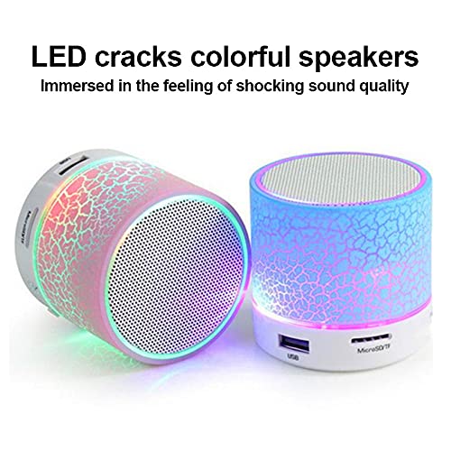 Qagazine Bluetooth Speakers Draagbare Crack Bluetooth Speaker Led Kleurrijke Lichten Speaker voor Thuis Slaapkamer… - Image 7