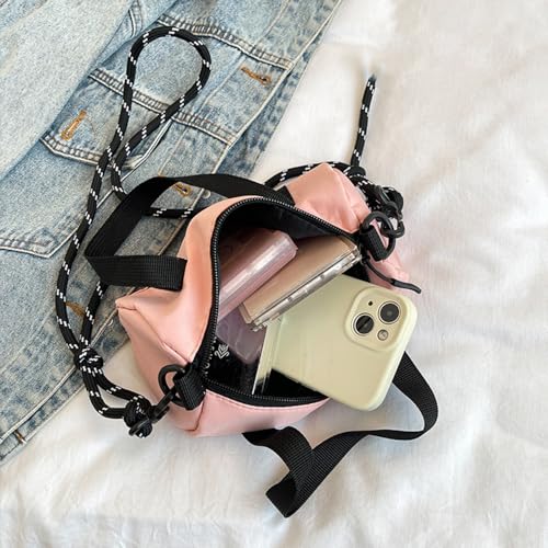 Tote Bag for Women Women Bag Fashion Crossbody Bags Cylinder Shaped Package Shoulder Bags with Nylon Messengers3