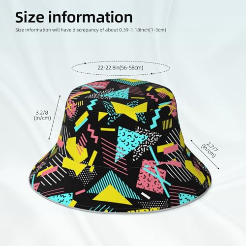 Image of Bucket Hat Beach Summer Sun Hat Reversible Fisherman Hats Double Sided Wearing for Women Men Boys Girls