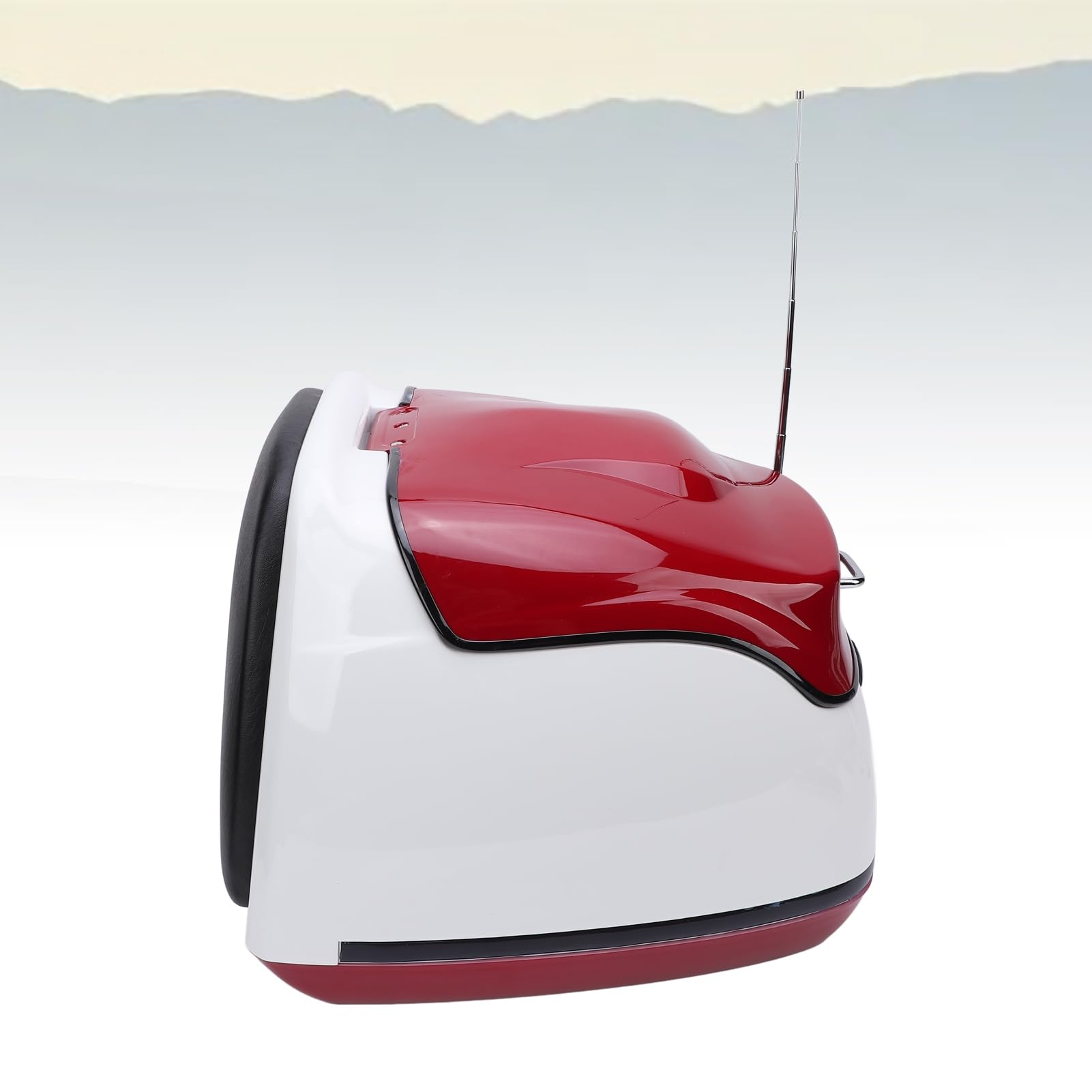 38L Moto Top Case, Coffre de Rangement Universel Arrière (Dark Red)