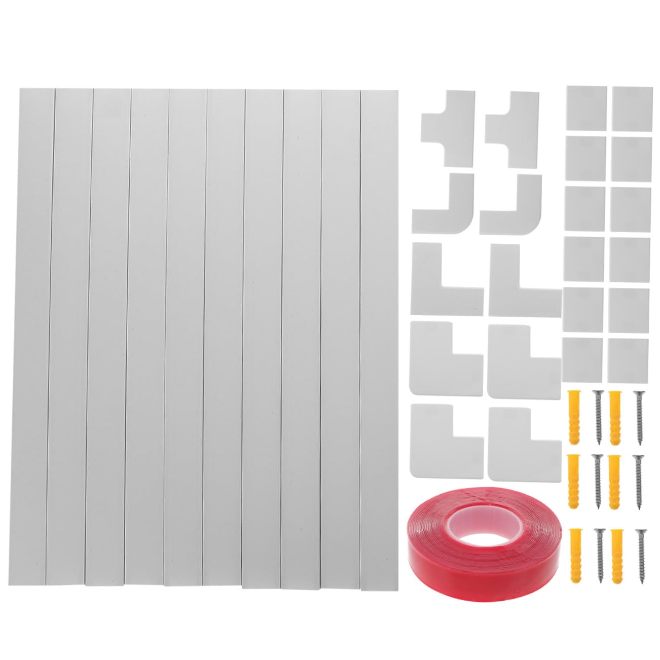 DOITOOL Ocultador De Cables Autoadhesivo Canaletas PVC 40mm Kit De Canalización Diseño Simple y Útil