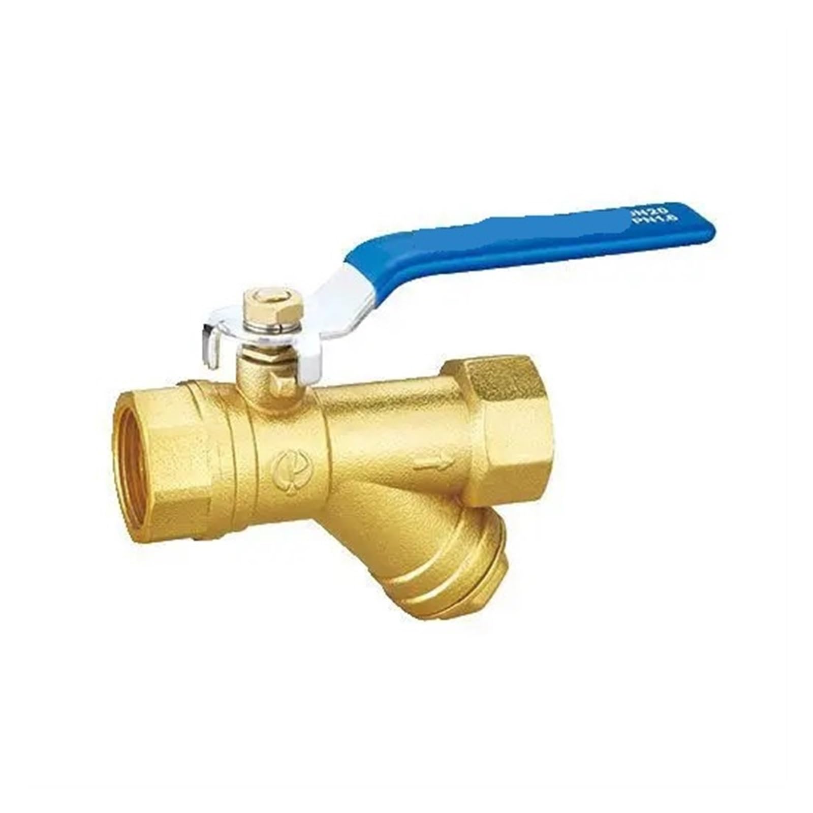 1 szt. Mosiężny zawór kulowy z filtrem typu Y - zintegrowany zawór wodny 1/2 ", 3/4", 1 ", 2"(1.25 In)