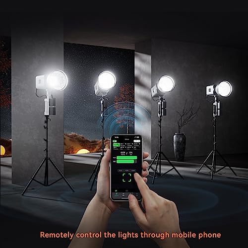 Image of YONGNUO YNLUX200 200W LED Video Light, Handheld Continuous Output Lighting, with Bowens Mount, 2700-6500K Bi-Color, CRI96+ 2.4G Wireless Remote, for Portrait Wedding Outdoor Shooting YouTube Videos