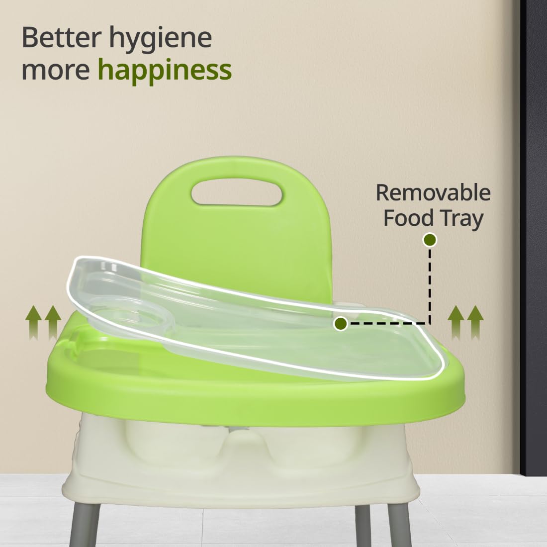 LuvLap 4 in 1 Convertible Baby High Chair with footrest, Convertible to High Chair, Low Chair, & Booster Seat, Essential for Baby Feeding (Green) 1