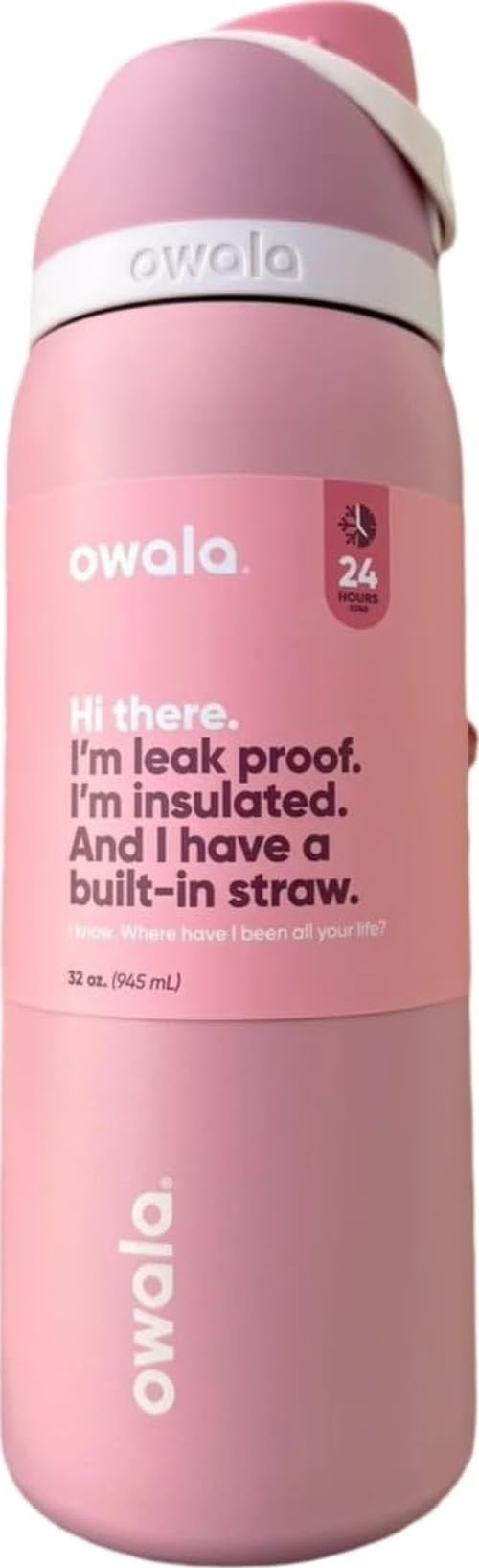 Owala Bottle Freesip Rosy Dreams 32 Ounce