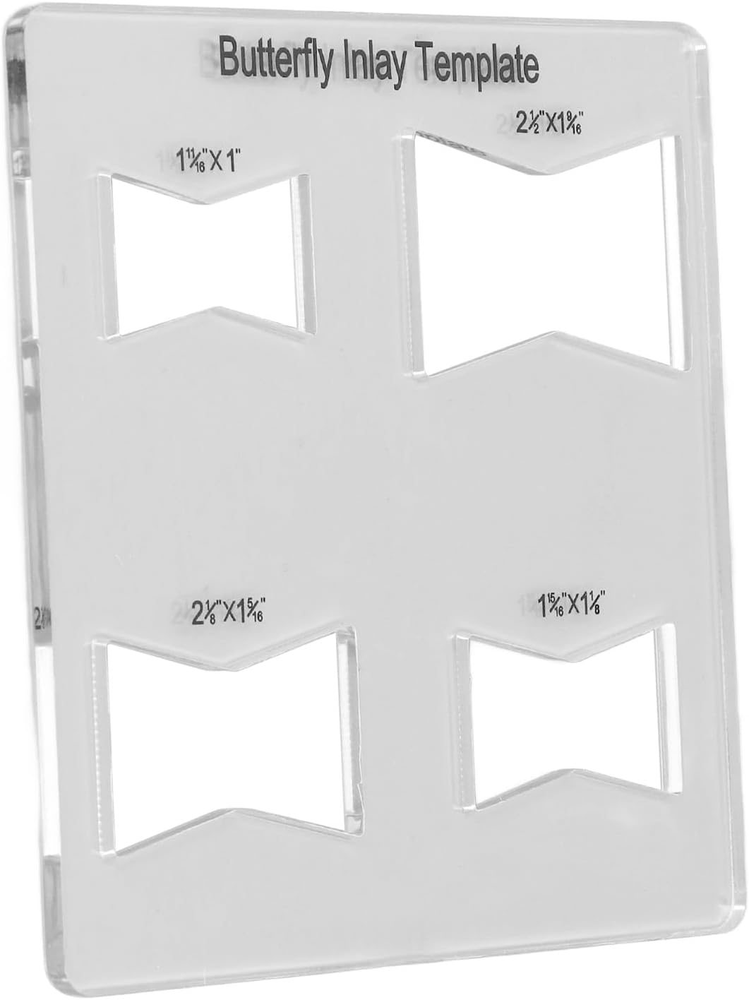 Inlay Template, Acrylic Bowtie Router Template for Woodworking Furniture Repair Reinforcement, Compact Lightweight Design, Joining Wood, Used for Furniture Repair and