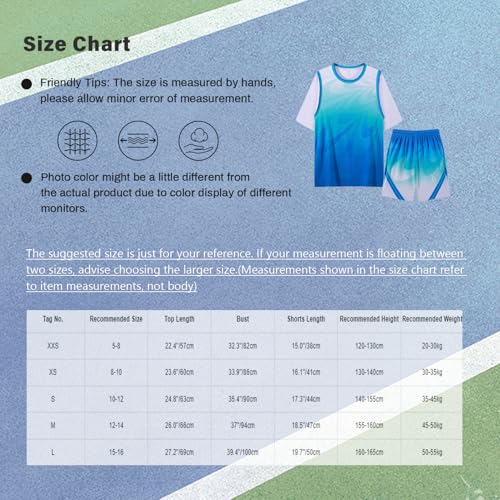 Kids Boys Girls Print Short Sleeve Jersey Sport Shirts With Shorts Set Basketball Training Uniform Kit2