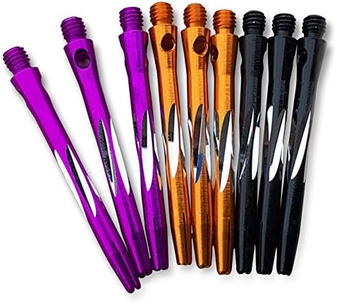 CASLONEE Exquisite Aluminum Darts Shafts Darts Stems Throwing Fitting (9pcs/Pack)