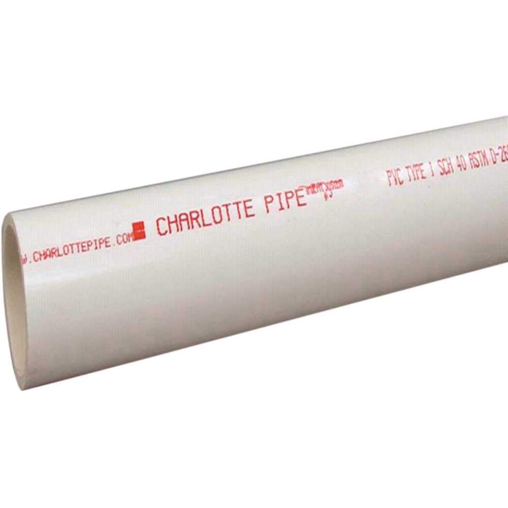 CHARLOTTE PIPE & FOUNDRY PVC073000600RS 3" x 10" SCH40 PVC DWV Pipe