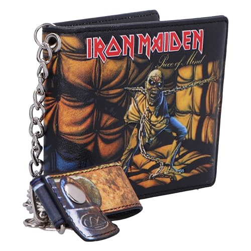 Men's Iron Maiden Piece of Mind Wallet 11cm Tri-Fold Wallet Black2