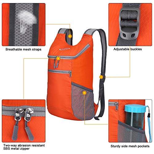 Image of G4Free Lightweight Packable Hiking Backpack for Men Women Small Hiking Daypacks Foldable Shoulder Pack Casual Outdoor Bag 11L