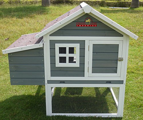 Pets Imperial® Charminster Kleiner Hühnerstall - Grauer Hühnerkäfig - Hühnerauslauf im Freien mit verstärktem Draht – Bild 8