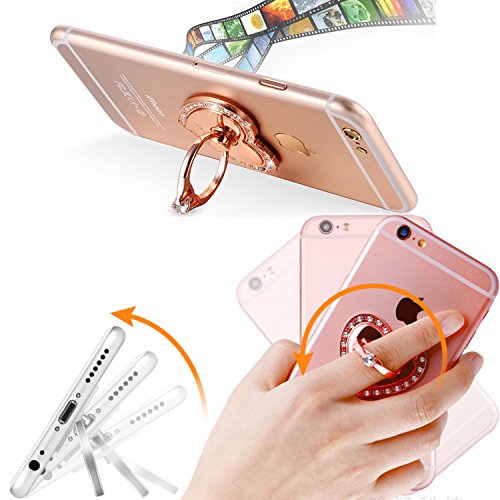 Topwoozu WOOZU-1 Phone Stand, Luxury Updated Re-Usable Metal Stainless Phone & Tablet Anti Drop Ring Stand Holder thumb #1
