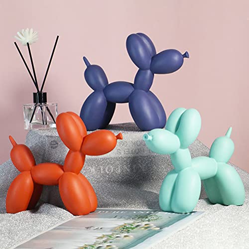 Orenm Balloon Dog Sculpture Resin Cute Animal Crafts Balloon Dog Shape Art Statue Modern Desktop Decorations For Home Bedroom Living Room And Office Decoration 8 Inches (Light Green) #TOP3