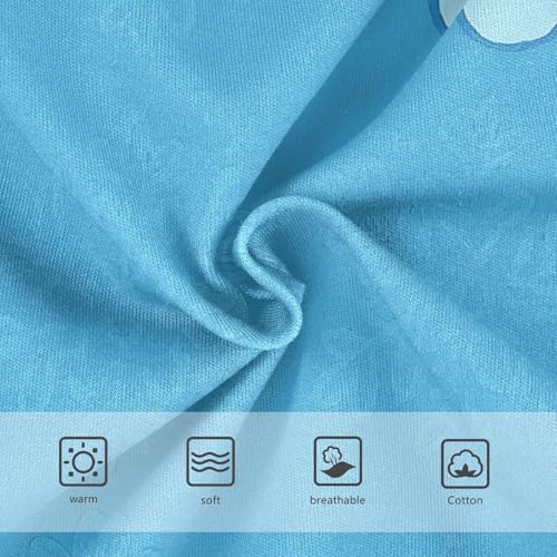 Snowflakes Pattern Girls' Breathable Triangle Panties Breathable Underwear for Kids in Sizes 2T,3T, 4T, 5T, 6Y and 8Y3