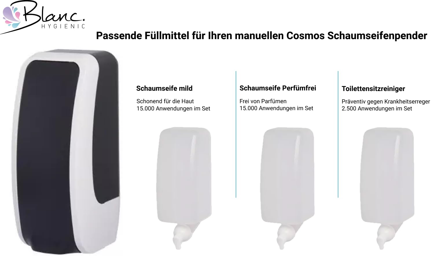 Cosmos Schaumseife parfümfrei, 6 × 1 L