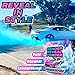 Blackout Gender Reveal Burnout Kit 2 x 2lb Powder + 40 Stickers & 2 Ribbons - Suitable for Cars, Trucks & Motorcycles (4lbs of BLUE Powder)