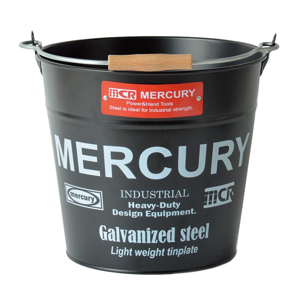 Amazon｜MERCURY バケツ マットブラック レギュラー 28×28×25cm