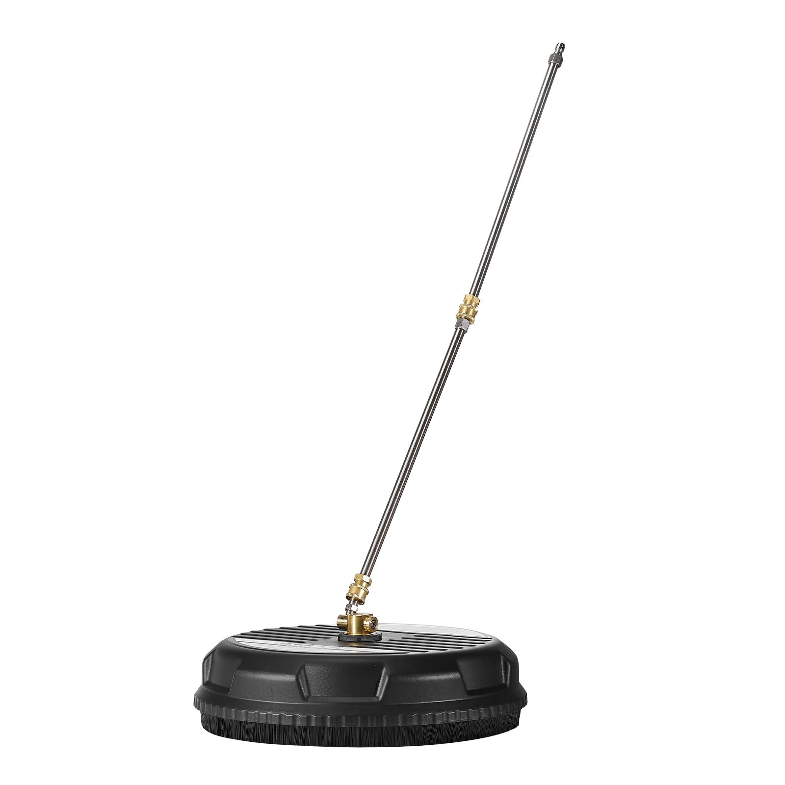 VEVOR 38.1 cm myjka ciśnieniowa do czyszczenia powierzchni, plastikowe nasadki do myjki ciśnieniowej z 4 kółkami, maks. 3000 PSI, szybkozłącze 1/4, 2 dysze natryskowe, 2 przedłużone różdżki na