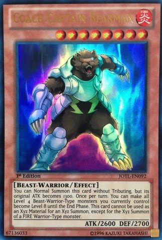 YU-GI-OH! - Entrenador Capitán Bearman (JOTL-EN092) - Juicio de la Luz - Edición ilimitada - Ultra Raro