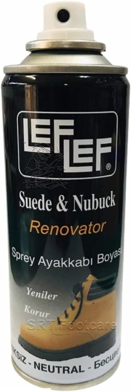 Sogex Nuri LefLef Süet Nubuk Ayakkabı Boyası Yenileyici Koruyucu Sprey (200 ml) (RENKSİZ)
