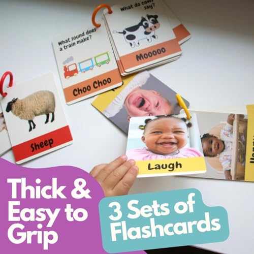 Learning Toys for 1-2 Year Old, Montessori Toys & Preschool Learning Activities with Speech Therapy Materials & Phonic Baby Flash Cards for 12 to 18 Months, First Words and Board Books by Pidoko Kids