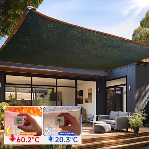 Serre de jardin sauvée de la chaleur par le filet d'auvent extérieur - 7