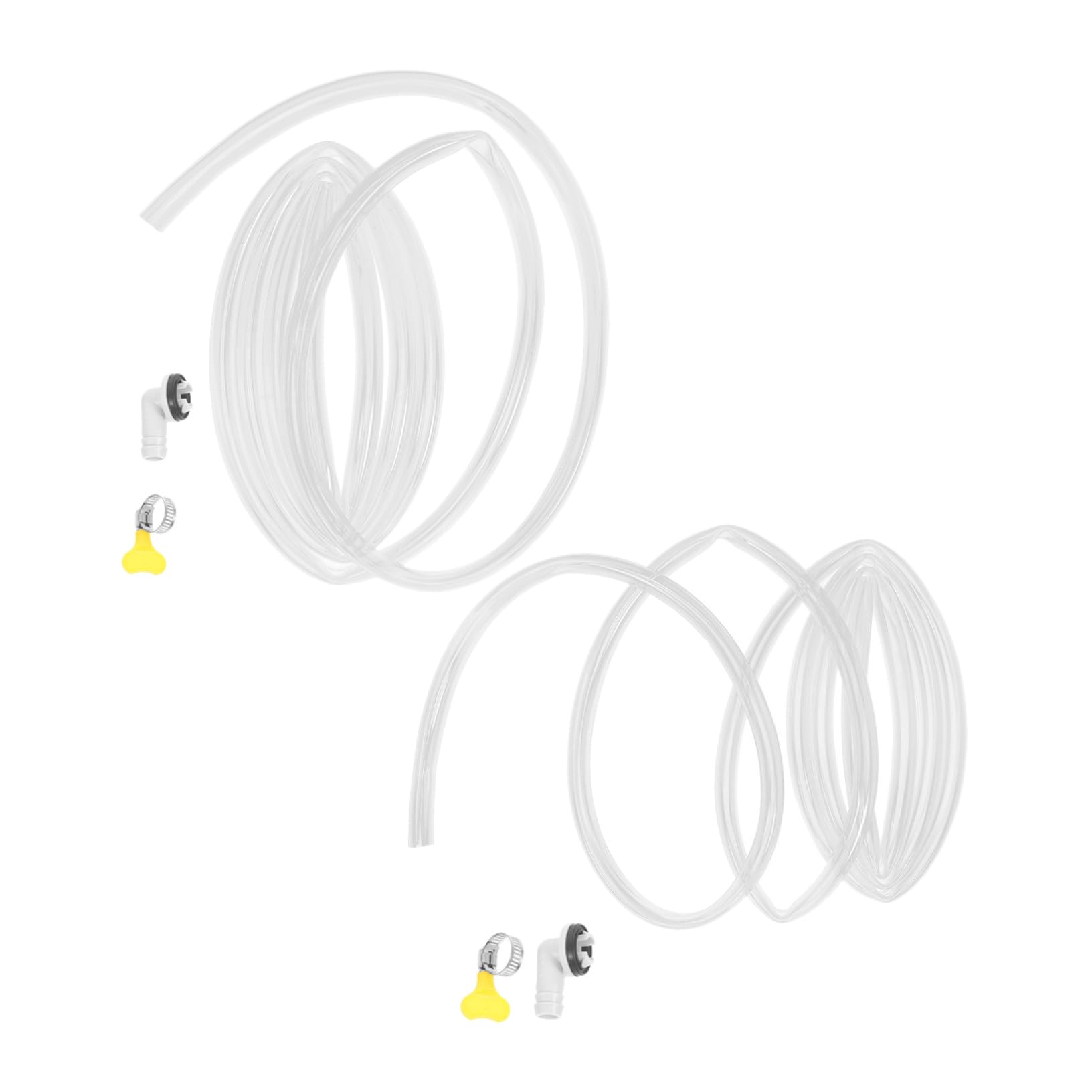 2 Set Tubicini Scarico Condensa Condizionatore Adattatori Tubo Drenaggio Resistente Intemperie per Split e Finestra