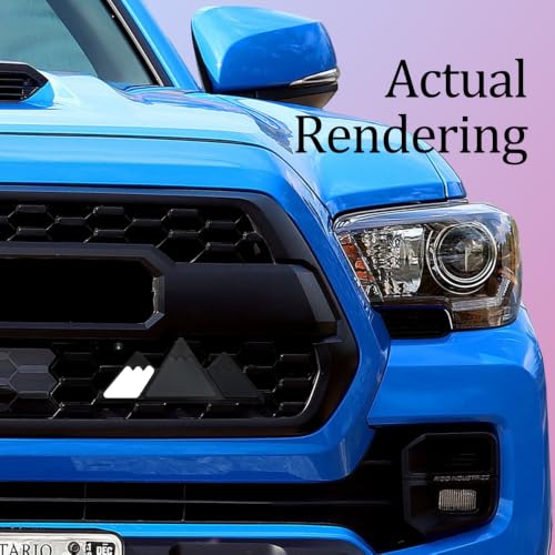 Image of Grille Decor Badge, Tri-Color Grille Insert Trims | Tri-Color Grille Badge Emblem Decoration Accessories Car Truck Label Fit for Most Vehicles