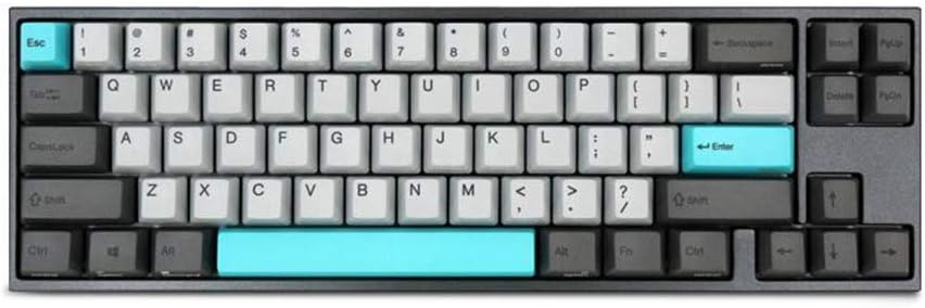 Miya Pro Ergonomic Design,Cool Exterior 68 Keys Type-C Cable Detachable Mechanical Gaming Keyboard for Office and Game (Cherry MX Brown, Moon)