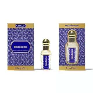 Khadlaj Perfume Oil 15ml - Premium Non-Alcoholic Long-Lasting Fragrance for Women & Men - Unisex Arabian Oud Attar Sweet Floral Musky Woody Notes - 8 Luxurious Variants 1x6 Pc (Handsome (15ML))