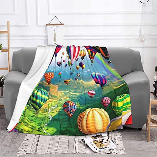 Couverture douce en flanelle montgolfière pour des nuits sereines - 3