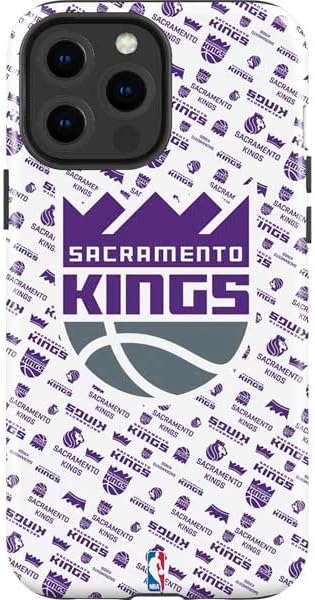 Skinit Impact Phone Case Compatible with iPhone 14 Pro Max - Officially Licensed NBA Sacramento Kings History Logo Blast Design