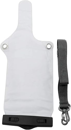 Miniatura 3 de Dos vías Radio impermeable impermeable bolsa para Motorola Kenwood Midland Walkie Talkie (blanco)