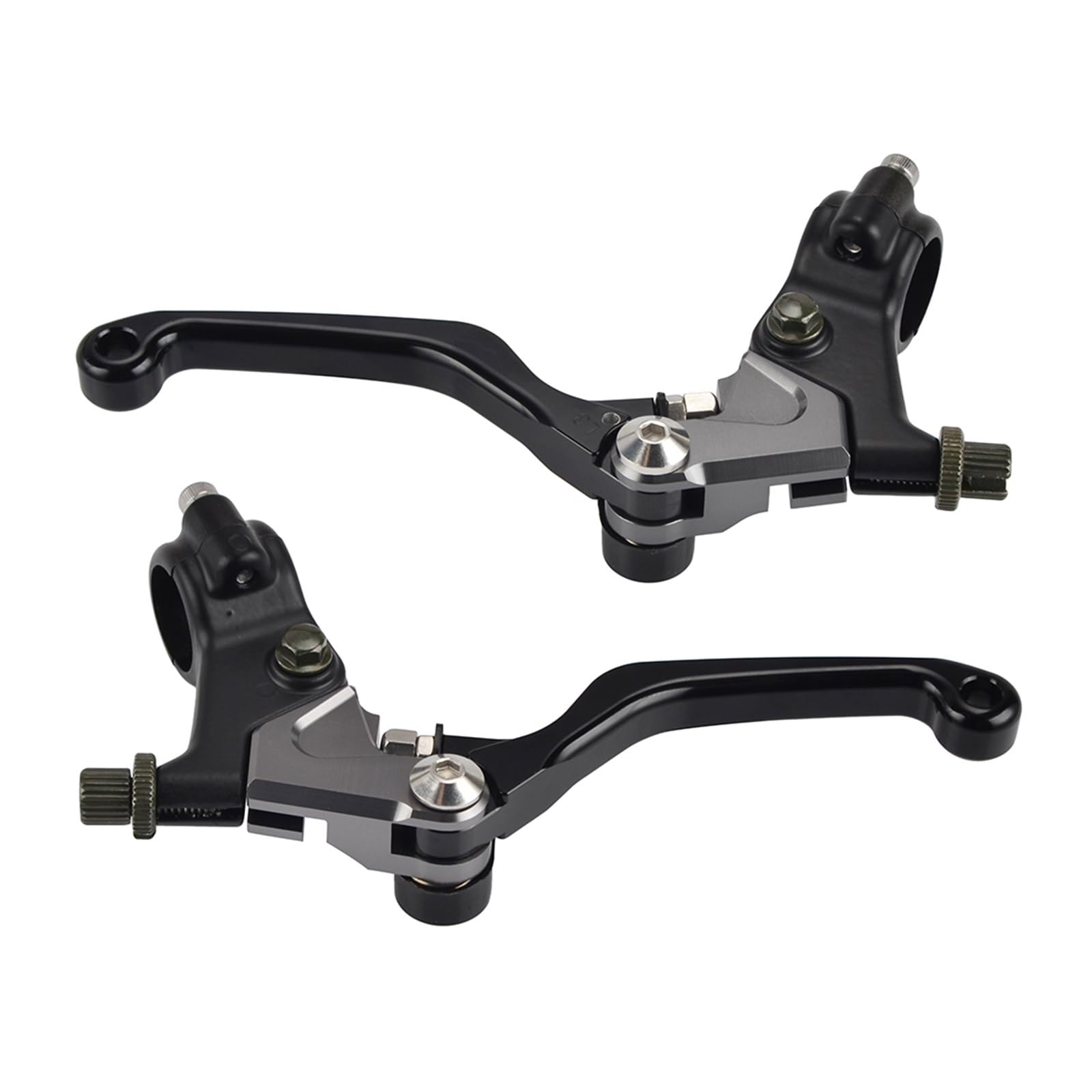 Myzzo Black Motorcycle Brake Lever Shorty Brake Lever Clutch For Suzuki For Honda For Yamaha(Black)