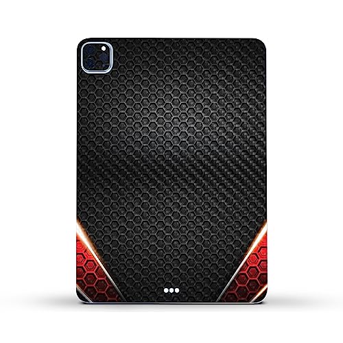 Image of MightySkins Carbon Fiber Skin Compatible with Apple iPad Pro 11 inch M2 4th Gen (2022) Full Wrap Kit - Hex Rays | Protective, Durable Textured Carbon Fiber Finish | Easy to Apply | Made in The USA