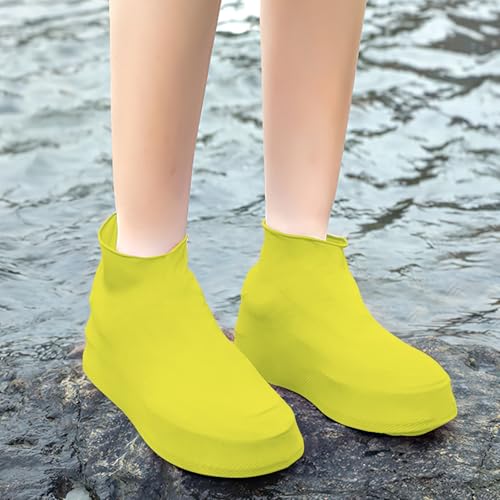 Waterproof Emulsion Shoe Covers for Men and Women Universal Fit Shoe Protector for Outdoor and Indoor Reusable Non-Slip Guard