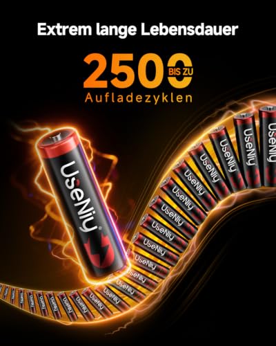 1.5V Lithium AA wiederaufladbare Akkus 8 Stück 3600mWh Li-ion Batterien – Ansicht 3