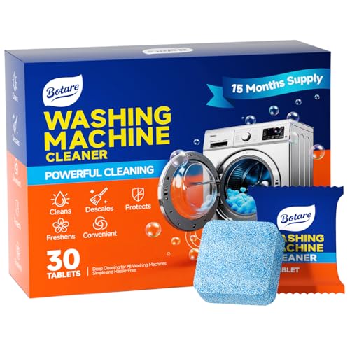 Botare Washing Machine Cleaner tablets, 30 Count - 15 Month