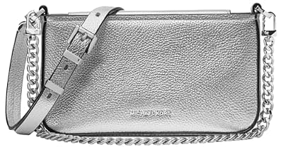 Michael Kors Pochette convertibile Bryant piccola in pelle metallizzata