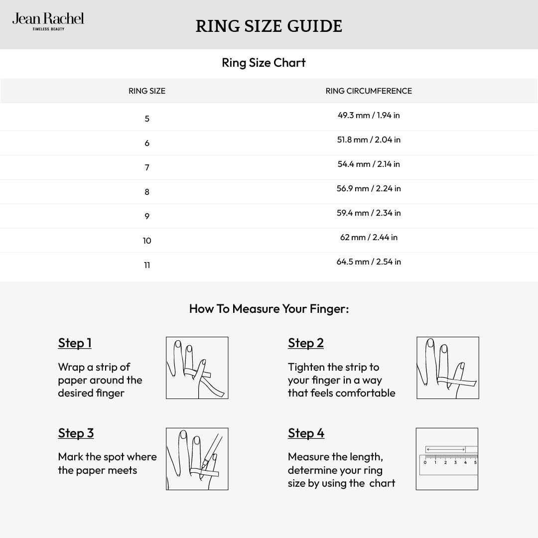 JEAN RACHEL JEWELRY 925 Sterling Silber Ring Damen mit 12 mm Kissen-Zirkonia, Vintage Design, hypoallergen, nickelfrei, bleifrei, handgefertigt Statement Schmuck