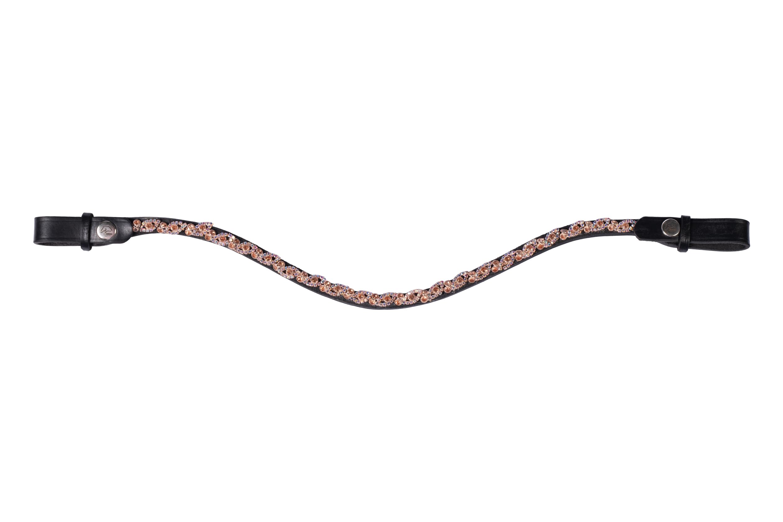 HKM Starlight Browband Amber Cob