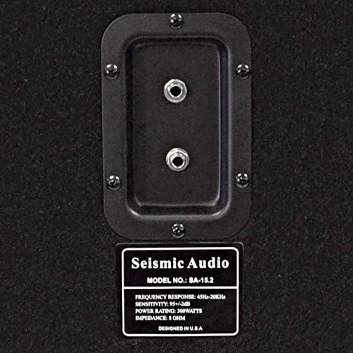 Miniatura 8 de Seismic Audio - Altavoz PA DJ de 15 pulgadas 300 vatios Audio PRO - Red eléctrica, monitores, bandas, karaoke, iglesias, bodas