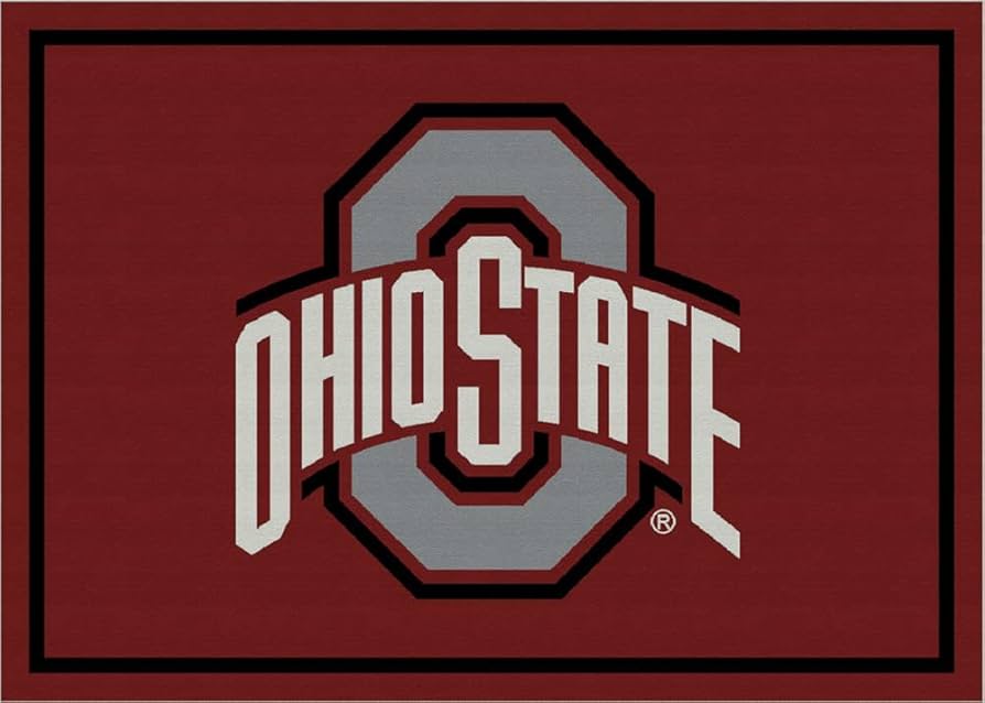 rug】希少 アメフト OHIO STATE チーム タペストリー ラグ