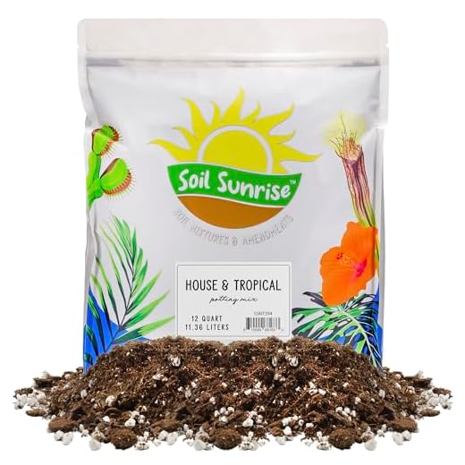 Soil Sunrise Tropical House Plant Potting Mix (12 Quarts); for All Types of Indoor House Plants