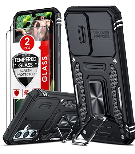 LeYi Kameraschutz Hülle für Samsung Galaxy A54 5G Ständer Handyhülle [2...