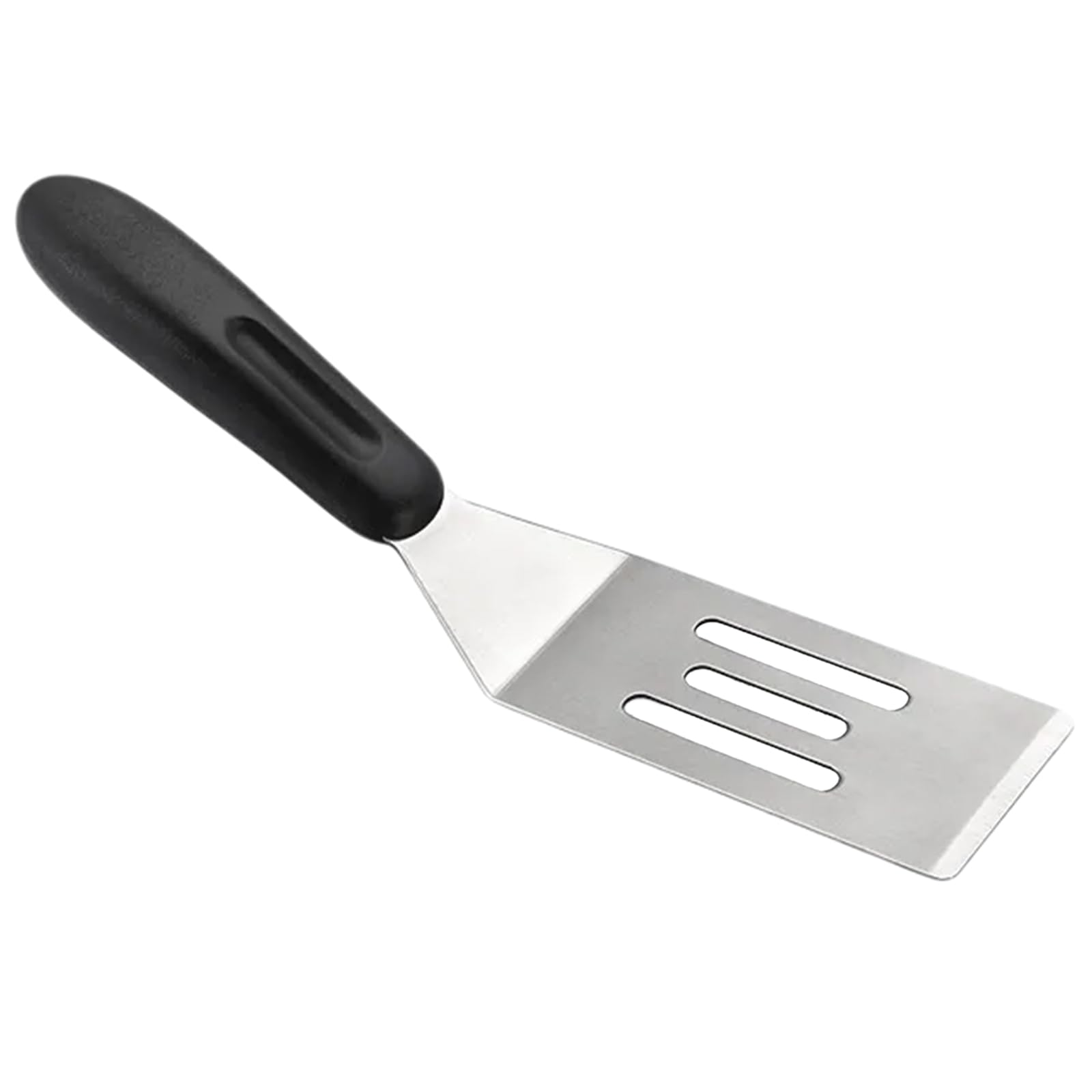 YPBEW Metal Flat Spatula,Beefsteaks Spatula,Stainless Steel Barbeque Turner,Stainless Steel Spatula,1.61x7.87x0.98inch,Black