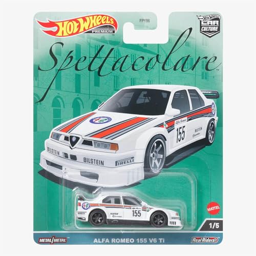 Hot Wheels Alfa Romeo 155 V6 Ti, Spettacolare 1/5 [White]