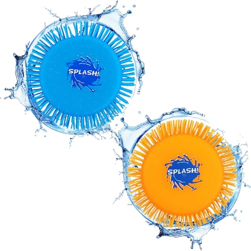 UYGTHI Wasser Frisbee 2 Stück, Soft Wasserspielzeug für Kinder und Erwachsene, Pool Spielzeug Kinder Aus Schaumstoff, St...
